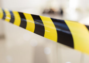 black yellow barrier tape partition danger zone 44868 425