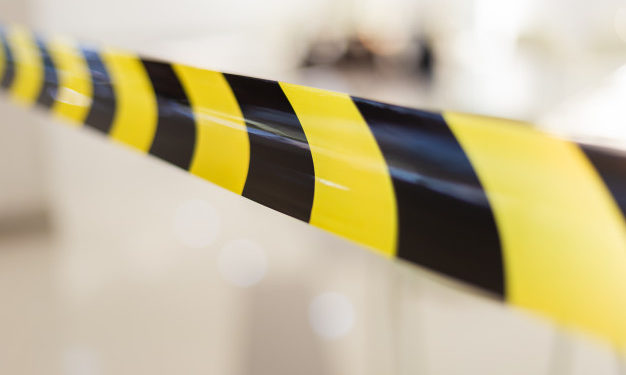 black yellow barrier tape partition danger zone 44868 425