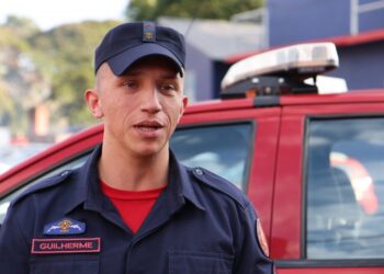 "Nós fomos a última chance de salvação para aquelas pessoas”, contou o bombeiro Guilherme Olkoski - Foto: Luís André Pinto/Secom